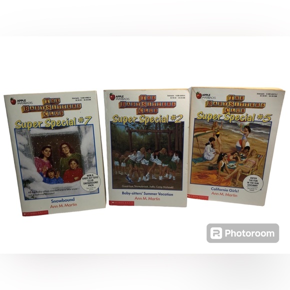 Vintage The Babysitters Club Super Special Books #2, 5, and 7 1989-1991 - Picture 1 of 15